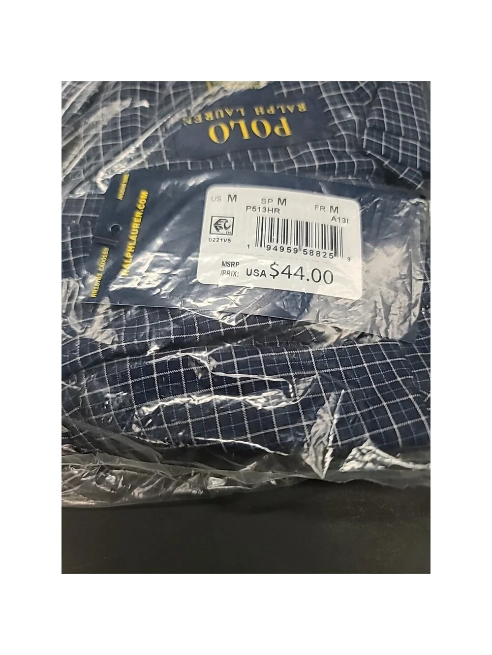 Polo Ralph Lauren Pajama Sleep Shirt Mens Long Sleeve Button Down Blue Sz Medium